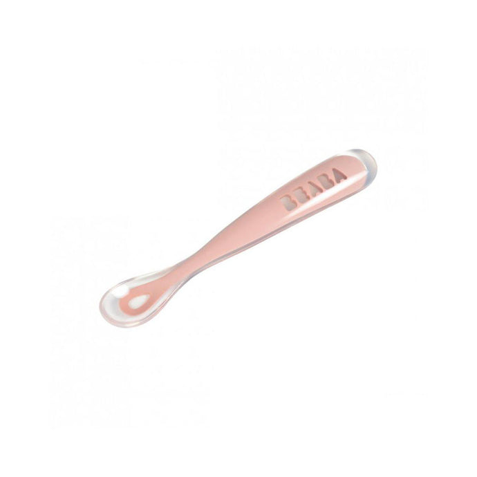 Beaba 1st Stage Silicone Spoon - Vintage Pink