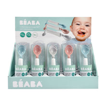 Load image into Gallery viewer, Beaba 360 Training Spoon In Display (3 Assorted Colors: Airy Green/ Old Pink/ Light Mist)
