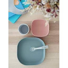 Load image into Gallery viewer, Beaba Silicone Suction Meal Set - Eucalyptus
