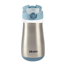 Load image into Gallery viewer, Beaba Stainless Steel Spout Bottle 350ml - Blue
