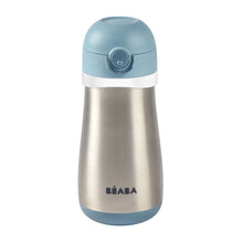 Load image into Gallery viewer, Beaba Stainless Steel Spout Bottle 350ml - Blue
