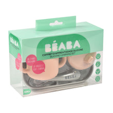 Load image into Gallery viewer, Beaba Silicone Learning Set - Pink/Grey
