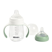 Load image into Gallery viewer, Beaba 2-in-1 Bottle to Sippy Learning Cup 210ml - Sage Green
