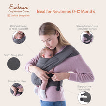 Load image into Gallery viewer, Ergobaby Embrace Newborn Baby Carrier - Heather Grey
