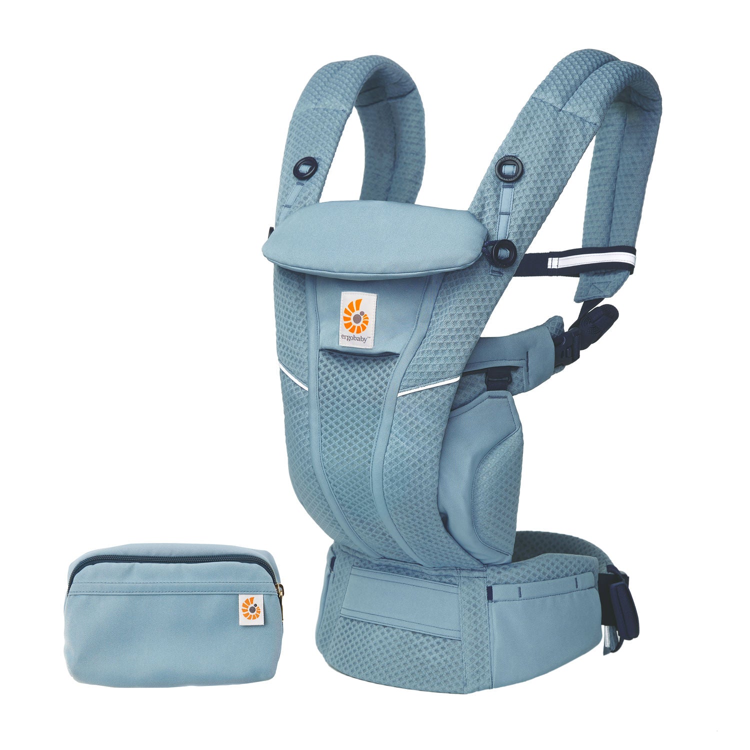 Ergobaby Omni 360 Cool Air Mesh Baby Carrier - Tones of Blue
