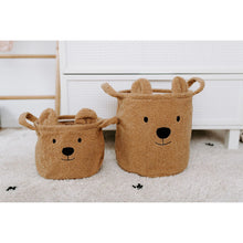 Load image into Gallery viewer, Childhome Teddy Storage Basket - Brown - 30x30x30CM
