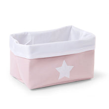 Load image into Gallery viewer, Childhome Canvas Storage Basket - Soft Pink White - 32x20x20CM
