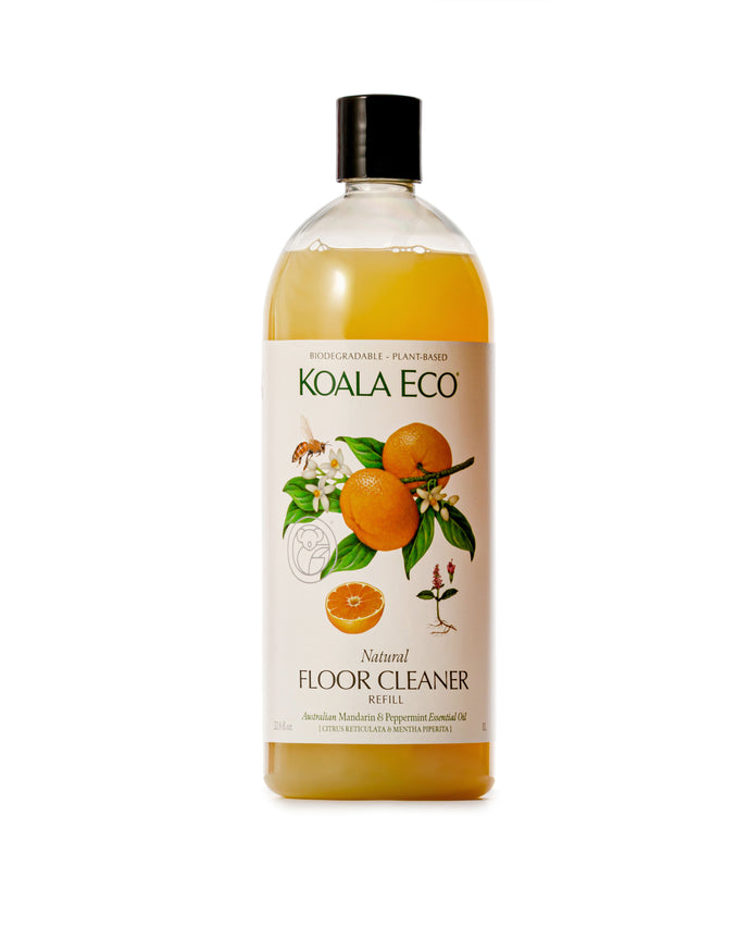 Koala Eco Koala Eco Natural Floor Cleaner Mandarin & Peppermint Essential Oil - 1L Refill