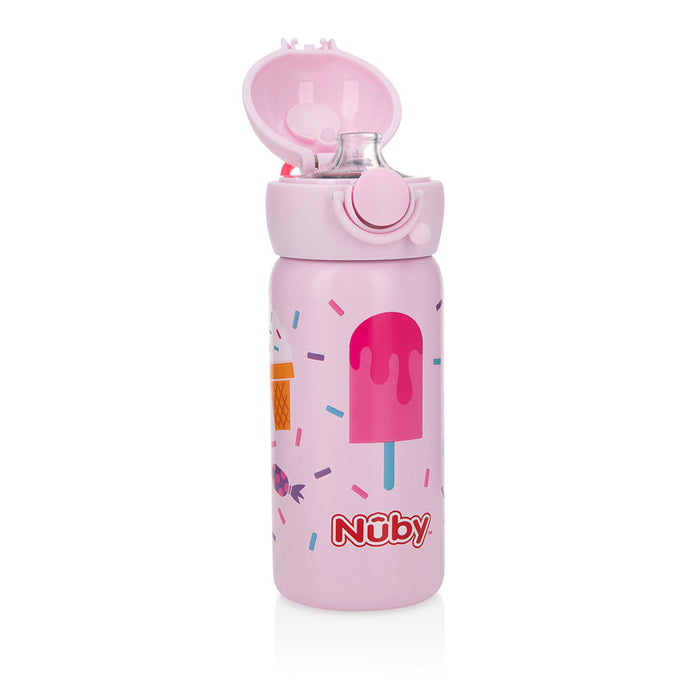 Nuby Stainless Steel Sport Bottle 300ml - Pink