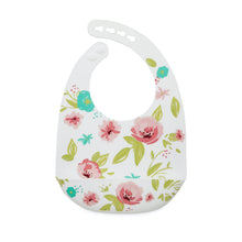 Load image into Gallery viewer, Nuby Super Soft Printed Silicone Bib - Peony Shuffle
