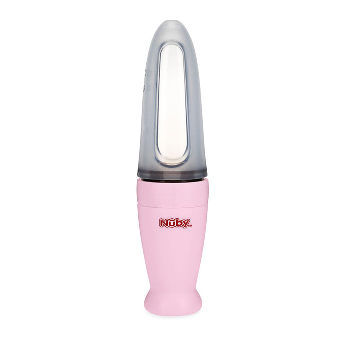 Nuby Silicone Squeeze Feeder - Pink
