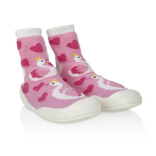 Nuby Snekz Sock & Shoe Small - Pink Flamingo