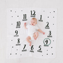 Load image into Gallery viewer, Pearhead Watch Me Grow Photo Blanket - Black &amp; White
