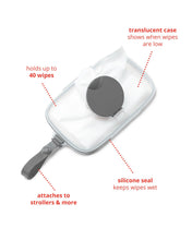 Load image into Gallery viewer, Skip Hop Grab &amp; Go Perfect Snug Seal Wipes Case - Grey

