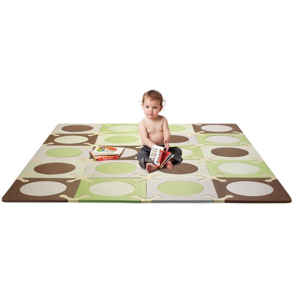 Skip Hop Playspot Foam Floor Tiles Green/Brown