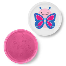 Load image into Gallery viewer, Skip Hop Zoo Smart Serve Non Slip Plates - Butterfly
