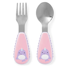Load image into Gallery viewer, Skip Hop Zoo Utensils Fork &amp; Spoon - Narwhal

