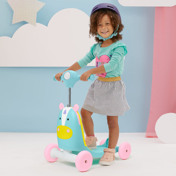 Skip Hop Zoo Ride On 3 in 1 Scooter - Unicorn