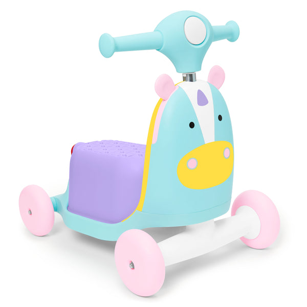 Skip Hop Zoo Ride On 3 in 1 Scooter - Unicorn