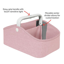 Load image into Gallery viewer, Skip Hop Nursery Style Light Up Nappy Caddy - Pink Heather
