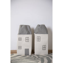 Load image into Gallery viewer, Childhome Toy Box House - Polyester - Grey Off White

