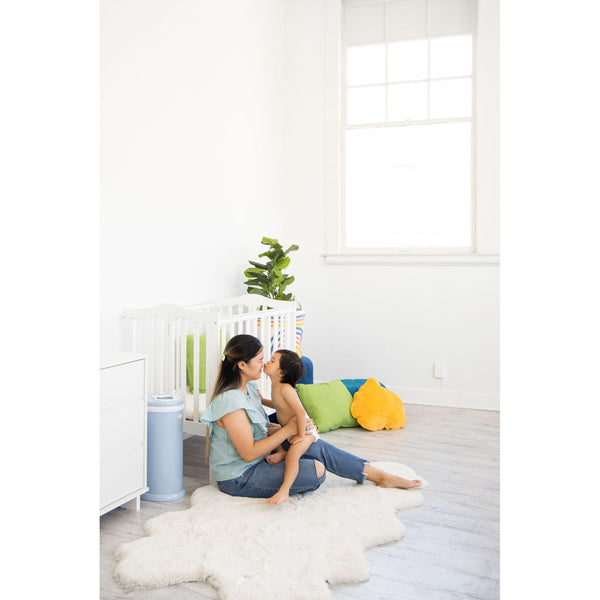 Ubbi Nappy Pail Cloudy Blue Bloom Connect SG